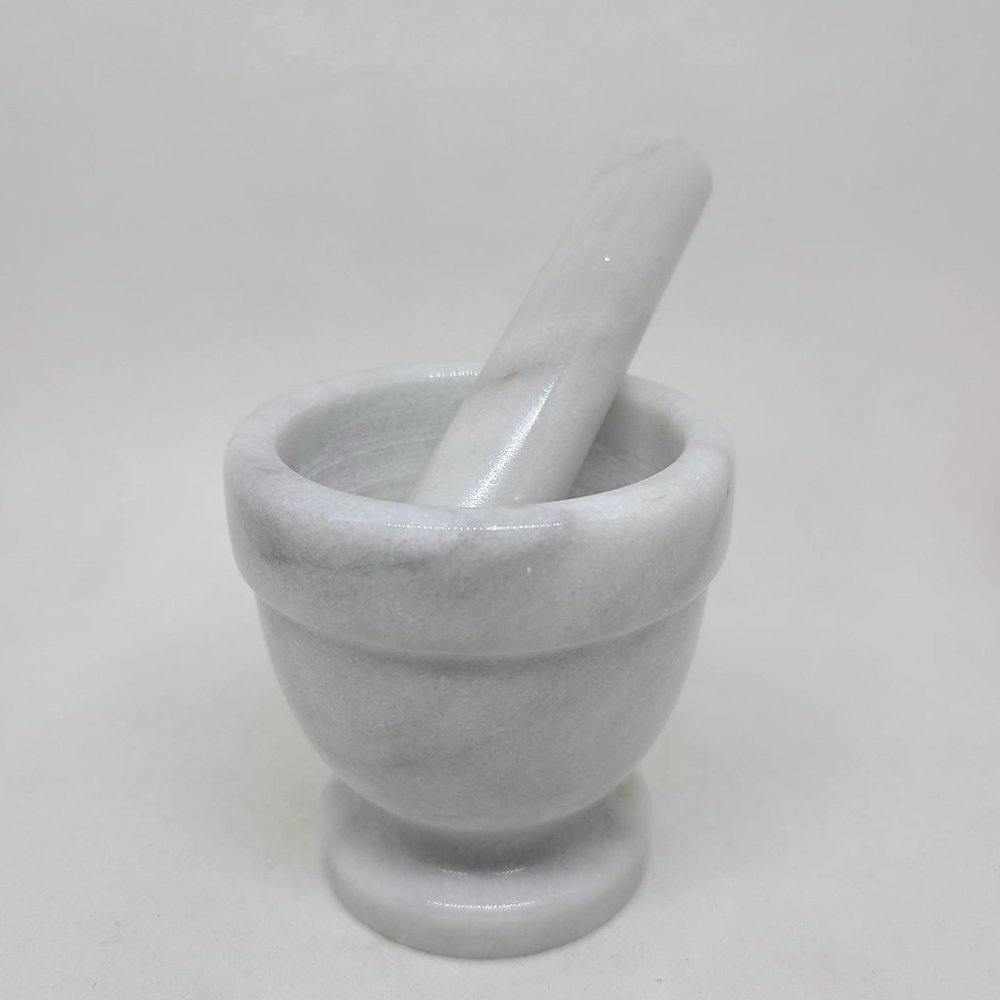 Marble Mortar and Pestle